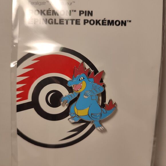 Pokemon TCG Feraligatr Enamel Pin Official Nintendo Collectible Metal Badge - Picture 1 of 3